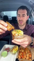 Follow for more ASMR videos🌮🍟 Credits: @1hourlunchbreak #mukbang #asmr #fastfood #asmreating