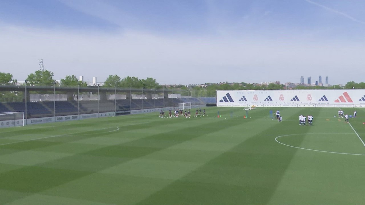 Entrenamiento del Real Madrid previo al partido de Liga ante el Sevilla