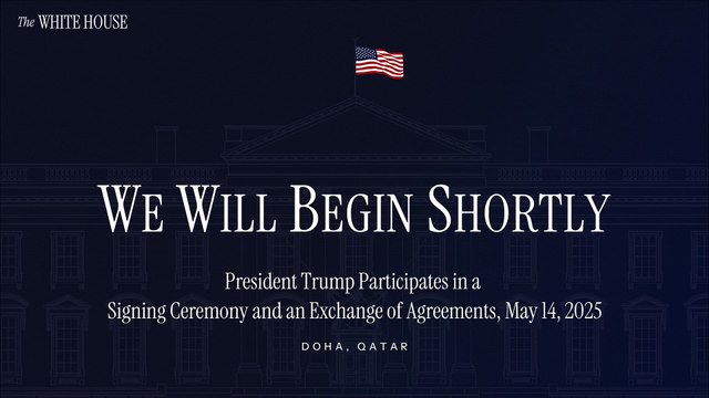 USA - Trump Participates in a Signing Ceremony and an Exchange of Agreements (14.05.25)