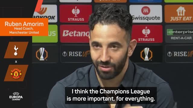 Playing in Champions League 'more important' than Europa League triumph - Amorim