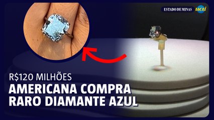 Raro diamante é leiloado por R$ 120 milhões em Genebra