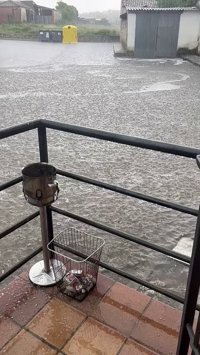 Inundación en Fuente El Olmo de Fuentidueña