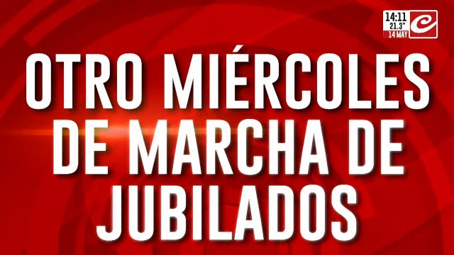 Otro miércoles de marcha de jubilados: acompañan organizaciones religiosas
