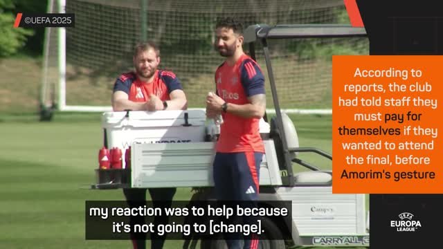 Amorim modest after paying for Man United staff's Bilbao tickets