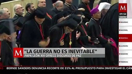Papa León XIV reafirmó su compromiso con la paz global