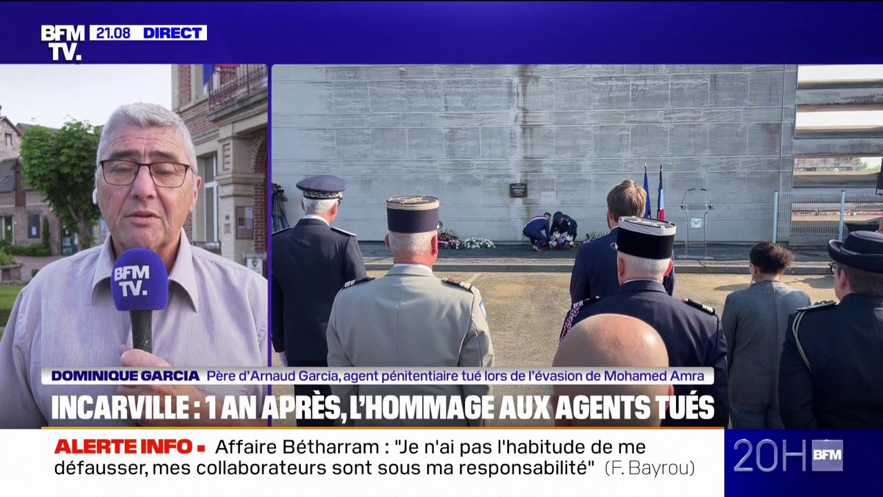"Félicitation aux enquêteurs qui ont pu arrêter Amra", déclare le père d'Antoine Garcia, l'agent pénitentiaire tué lors de l'évasion de Mohamed Amra