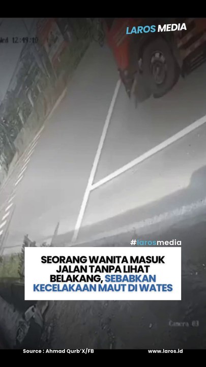 Seorang Wanita Masuk Jalan Tanpa Lihat Belakang, Sebabkan Kecelakaan Maut di Wates