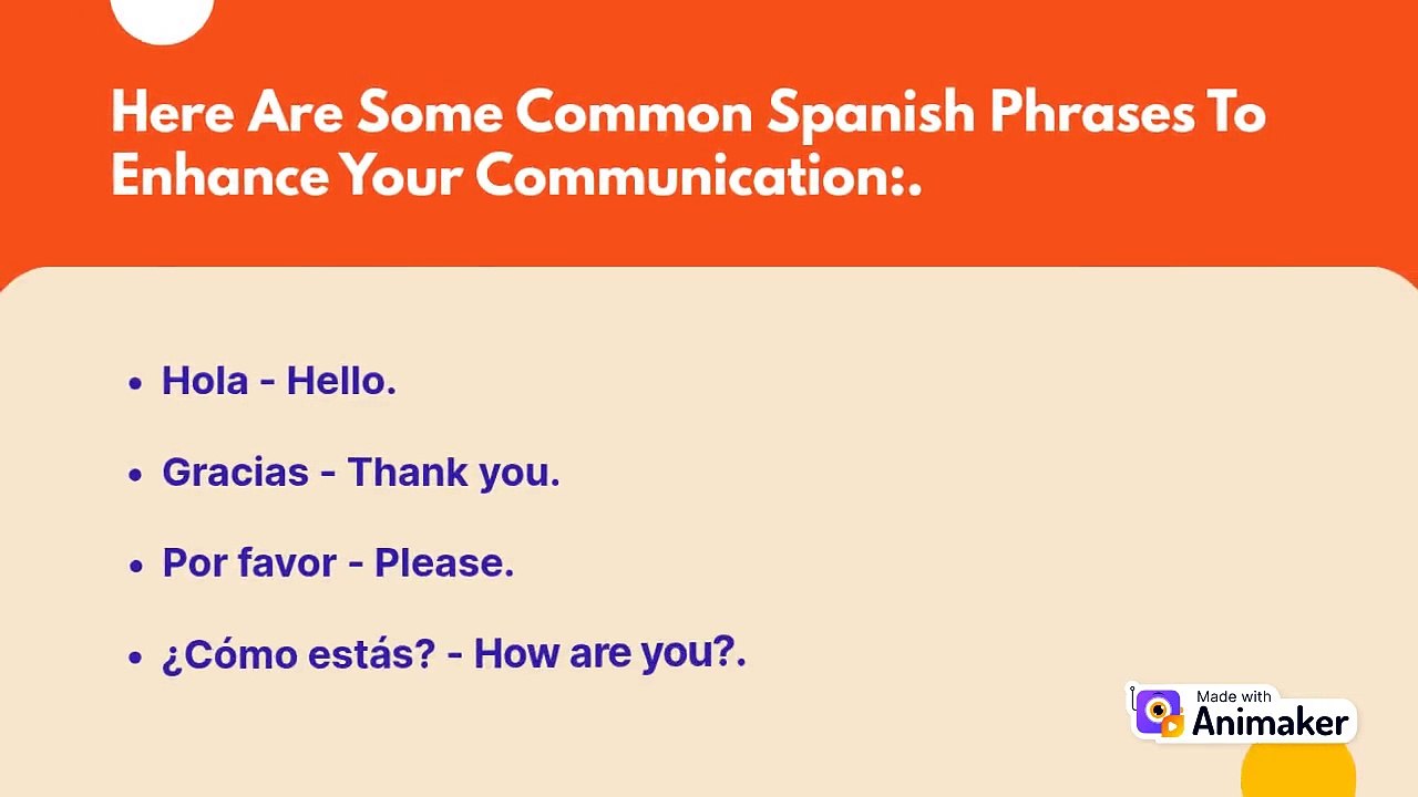 Spanish everyday phrases