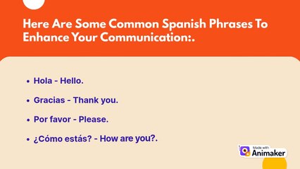 Spanish everyday phrases