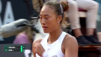 Rome - Zheng fait chuter Sabalenka