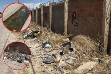 Tiradero clandestino de basura en Fracc. ubicado a metros de nuevo hospital en Durango