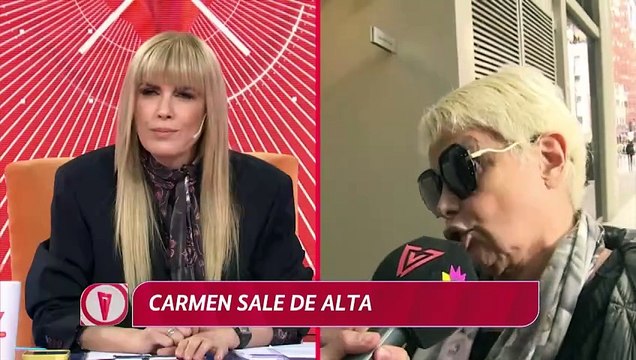La palabra de Carmen Barbieri tras recibir el alta médica