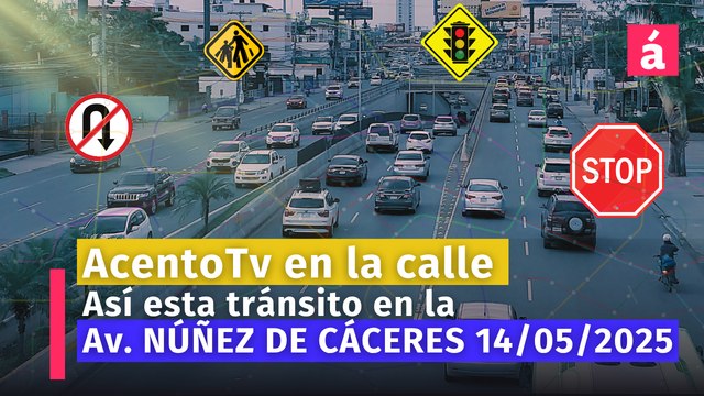 Así está el tránsito en la Av. Núñez de Cáceres en este momento