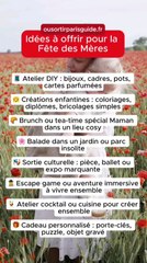 Idées cadeaux fête des mères