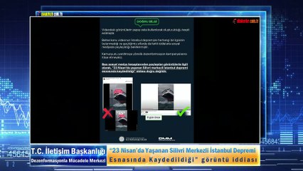 “23 Nisan’da Yaşanan Silivri Merkezli İstanbul Depremi Esnasında Kaydedildiği” görüntü iddiası