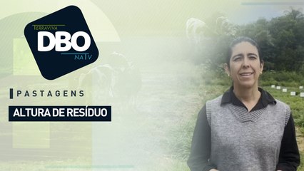 Pastagens: altura de resíduo