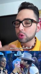 Fan de Christian Nodal se lanza por sombrero del cantante y él la pone en su lugar