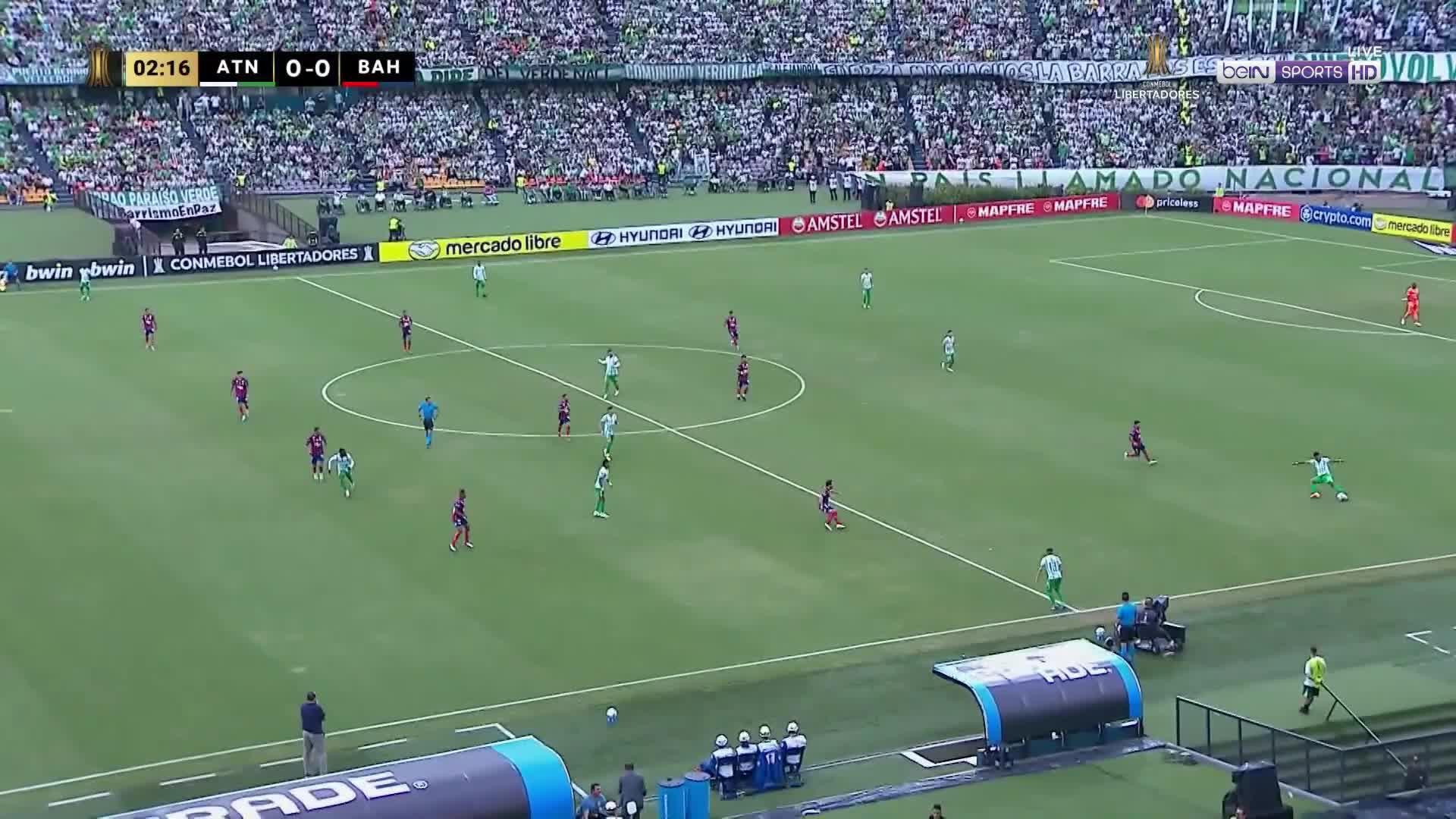 VIDEO) The Controversial Disallowed Goal for Atlético Nacional vs Bahia Due  to Offside | beIN SPORTS