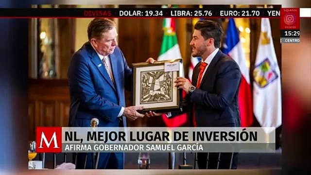 Samuel García define a Nuevo León como el mejor lugar para hacer inversiones en México