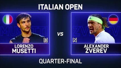 Home hero Musetti knocks out defending champion Zverev