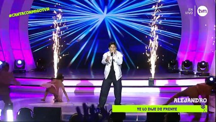 Alejandro interpretó "Canta corazón"