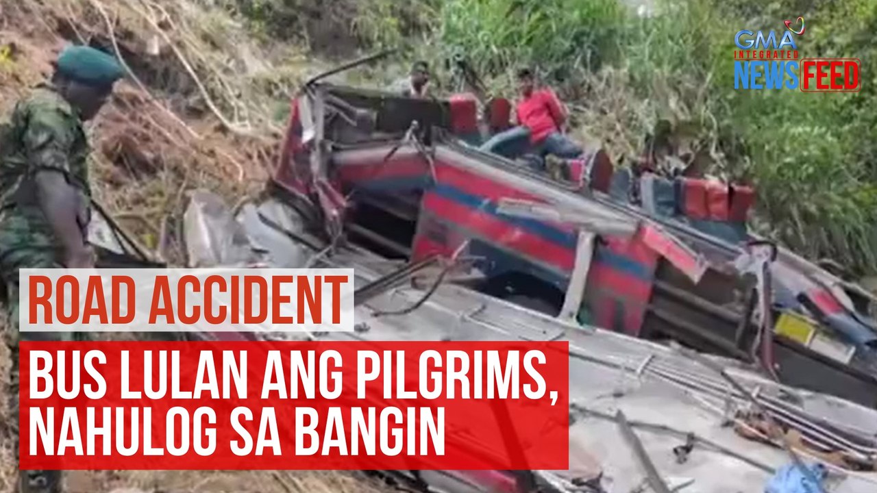 ROAD ACCIDENT  Bus lulan ang pilgrims, nahulog sa bangin | GMA Integrated Newsfeed