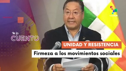 Presidente Luis Arce llama a la unidad y resistencia en la Plaza Murillo