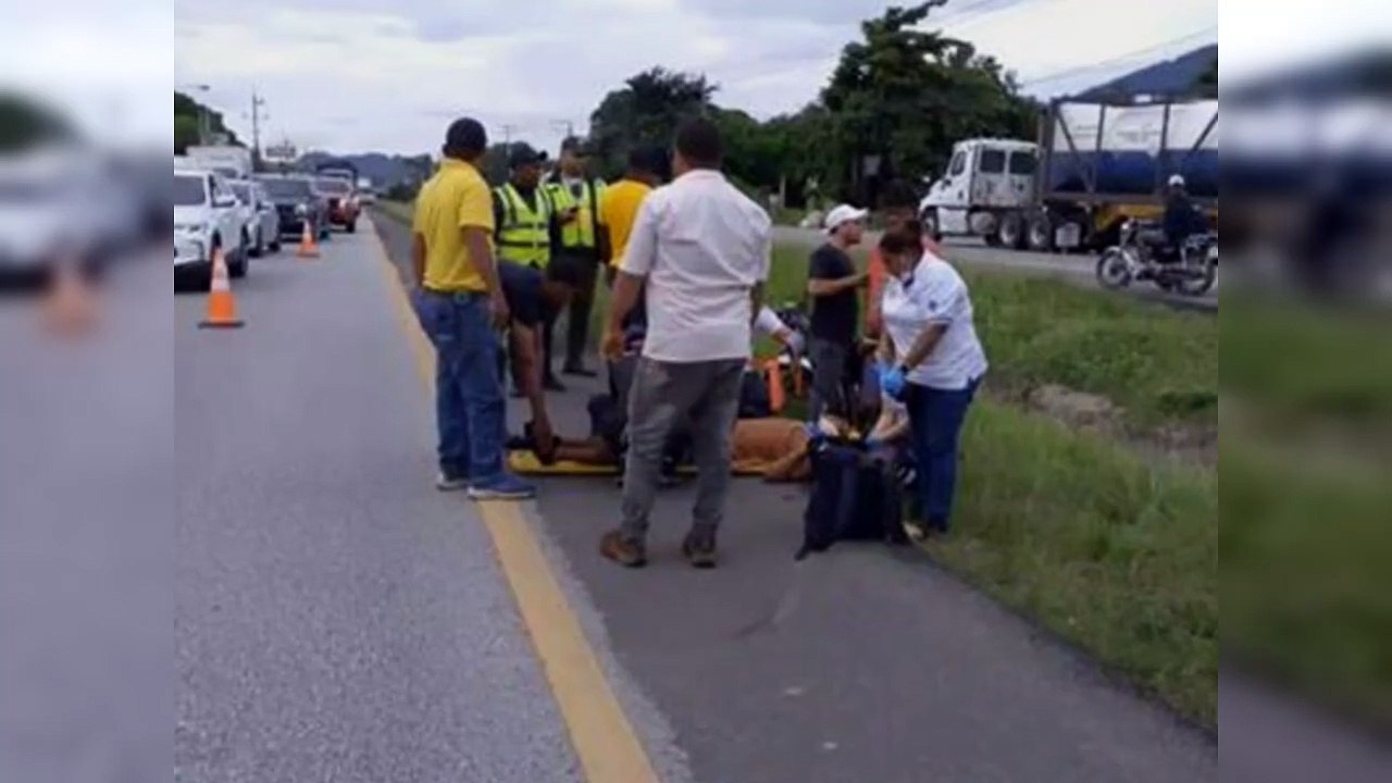 Dos haitianos resultan heridos en accidente en la autopista Duarte