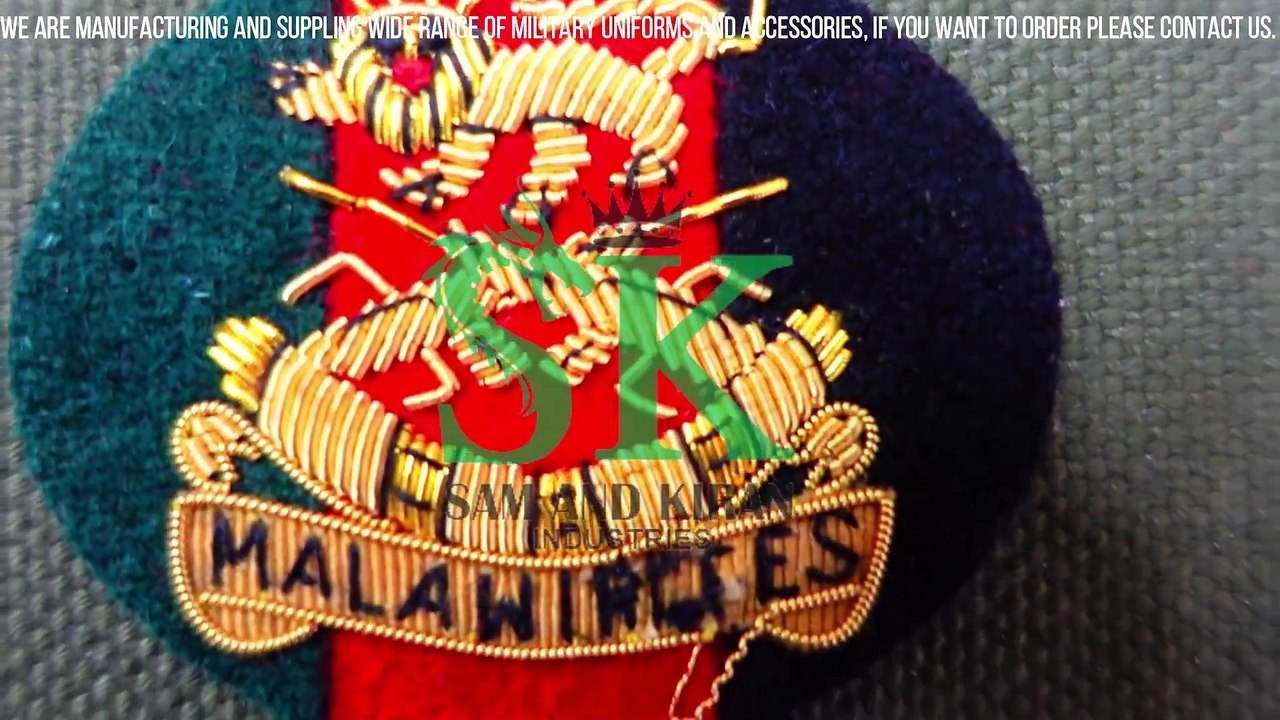 British Army Bullion Embroidered Blazer Badges, Emorodiery Manufacturers, Embroidered Bullion Badge