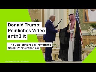 Donald Trump: Peinliches Video enthüllt: "The Don" schläft bei Treffen mit Saudi-Prinz einfach ein