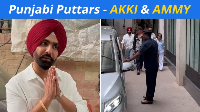 Punjabi Puttars AKKI & AMMY Get Snapped Together In Mumbai | Akshay Kumar | Ammy Virk
