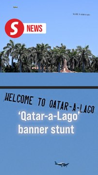 Democrats-funded ‘Qatar-a-Lago’ banner flies over Mar-a-Lago