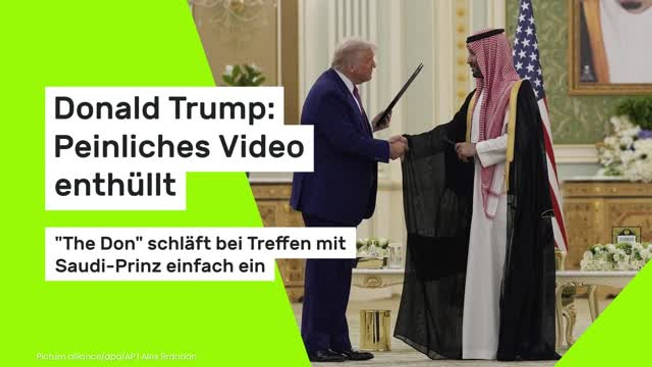Donald Trump: Peinliches Video enthüllt: 'The Don' schläft bei Treffen mit Saudi-Prinz einfach ein