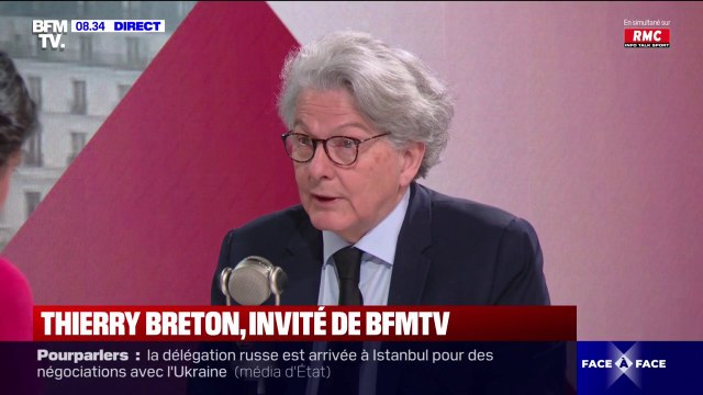 Guerre en Ukraine: L'agresseur c'est Vladimir Poutine et rien ne semble pouvoir l'arrêter , dénonce Thierry Breton
