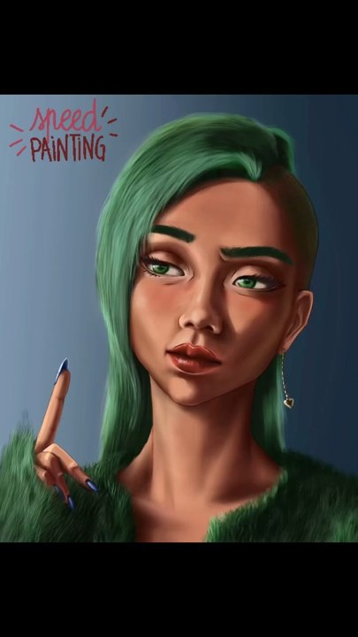 How I process to draw portrait. (Speedpaint)