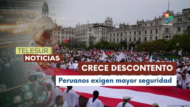 Organizaciones sociales se manifestaron para exigir seguridad al gobierno de Dina Boluarte