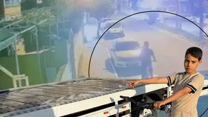 Tiktok’da gördüğü görüntüyü çekici üzerinde deneyen çocuk ölümden döndü: O anlar kamerada