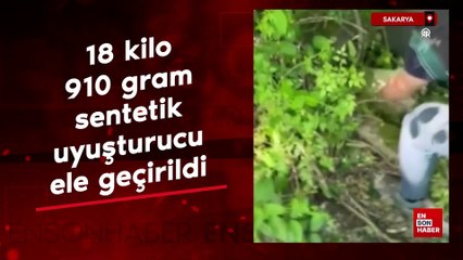 Sakarya'da 18 kilo 910 gram sentetik uyuşturucu ele geçirildi