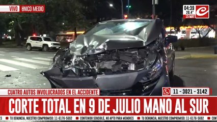 Violento accidente en el centro porteño: hay varios heridos