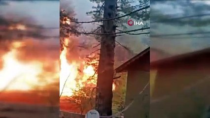 Osmaniye’de yayla evlerinde çıkan yangın paniğe neden oldu
