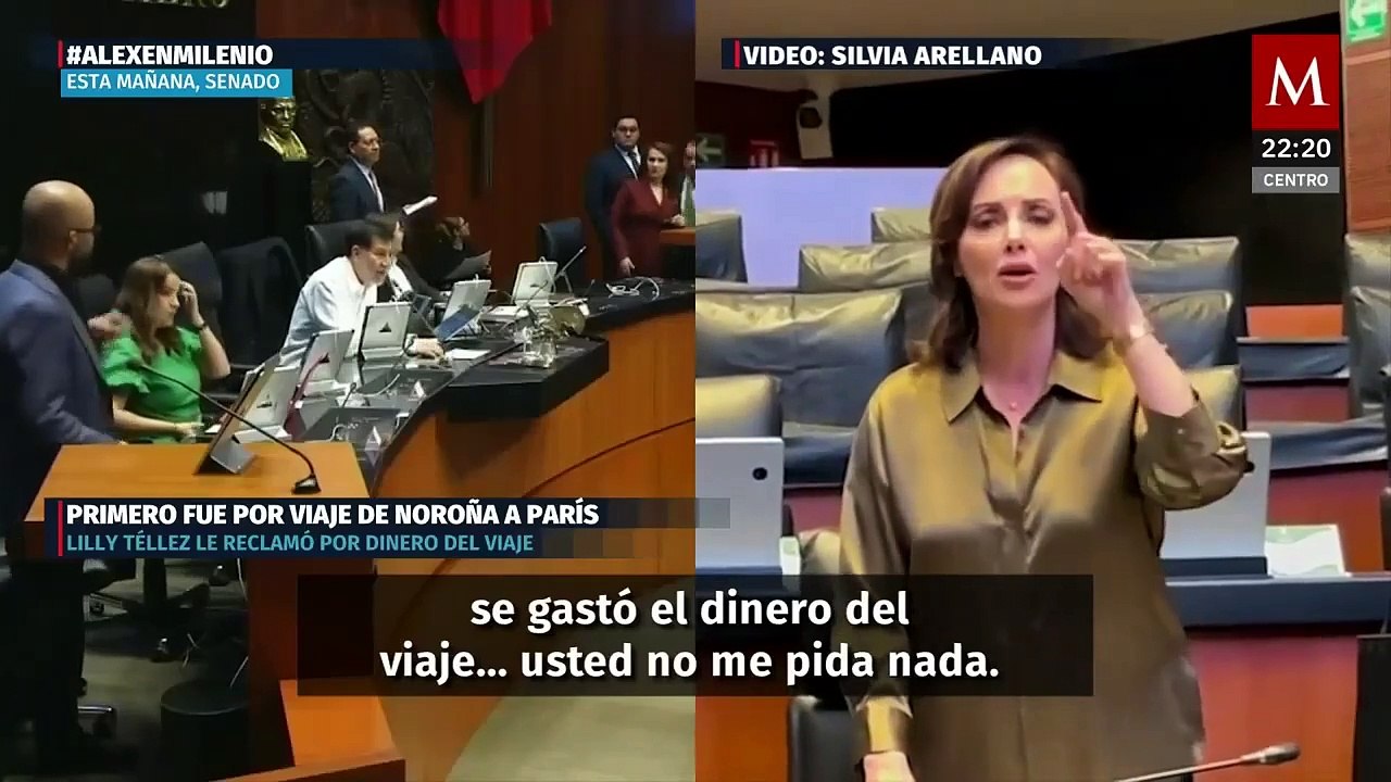 Pelea en Comisión Permanente: Lilly Téllez arremete contra Noroña y Adán Augusto