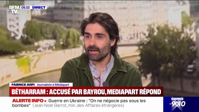 Je trouve ça un peu déplorable : Fabrice Arfi, journaliste à Médiapart, réagit aux attaques de François Bayrou après des révélations du journal dans l'affaire Bétharram