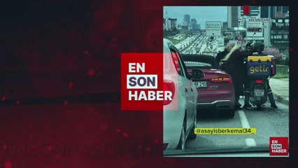 İstanbul'da trafikte tartıştığı kuryeye silah çekti