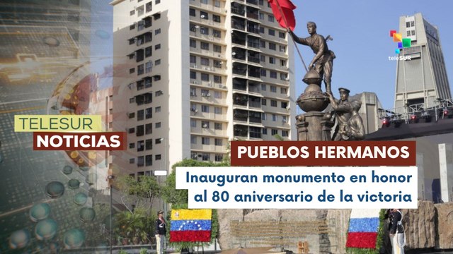 Venezuela inauguró monumento en honor al 80 aniversario de la victoria del ejército rojo contra el nazismo