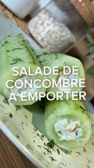 Salade de Concombre à Emporter 🥗 – Fraîcheur et Facilité pour Vos Repas