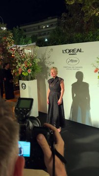 Anne-Elisabeth Lemoine - Photocall du dîner L'Oréal Paris en l'honneur des femmes du cinéma lors du 78ème Festival International du Film de Cannes le 14 mai 2025.