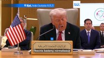 Trump spotyka się z tymczasowym prezydentem Syrii w Arabii Saudyjskiej i znosi sankcje na Damaszek