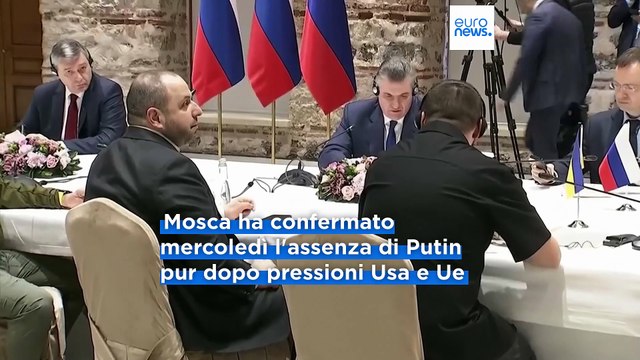 Guerra in Ucraina: Putin non andrà a Istanbul per incontrare Zelensky, ecco chi rappresenterà Mosca