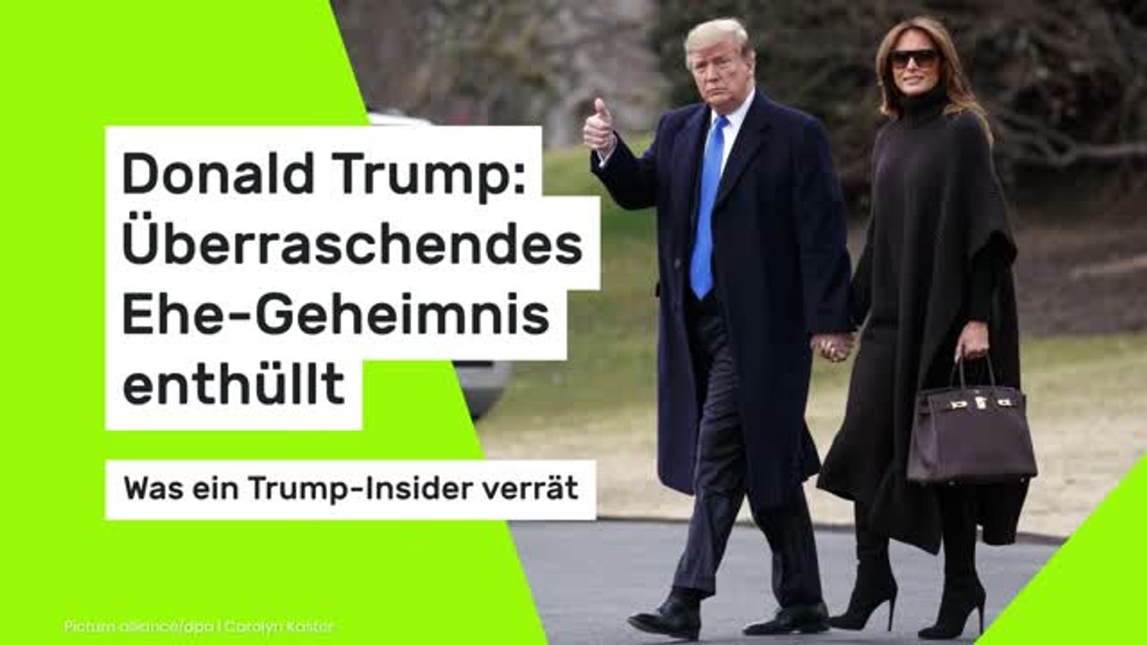 Donald Trump: Überraschendes Ehe-Geheimnis enthüllt - was ein Trump-Insider verrät