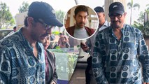 Aamir Khan The Sitaare Zameen Par Ka Sitaara Gets Spotted At The Mumbai Airport In Most Humble Way